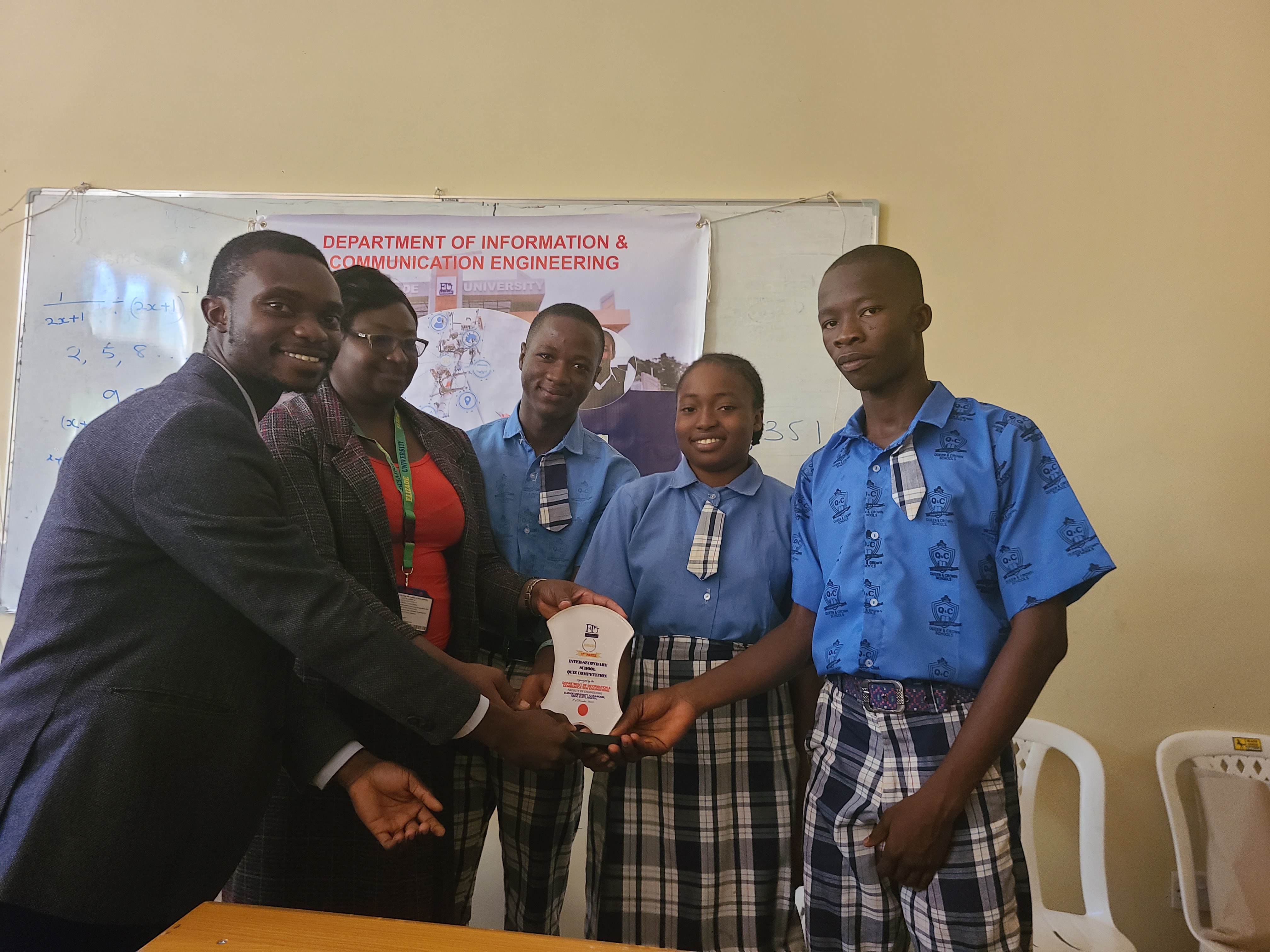 Department of Information and Communication Engineering Organizes Quiz Competition on ICT for Senior Secondary School Students of Ilara-Mokin Community.